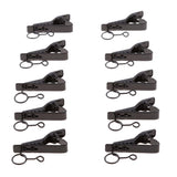 Maxbell 10x10 Pieces Ring-type Lapel / Lavalier Microphone Tie Metal Clip Holder 9mm