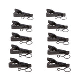 30x10 Pieces Ring-type Lapel / Lavalier Microphone Tie Metal Clip Holder 10mm