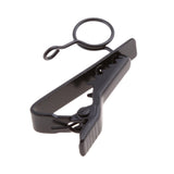 30x10 Pieces Ring-type Lapel / Lavalier Microphone Tie Metal Clip Holder 10mm