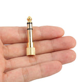 Maxbell 2x6.35mm Male to 3.5mm Female Headphone Stereo 1/4" Audio Jack Adapter Plug
