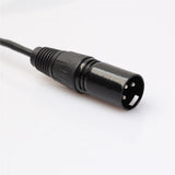 Maxbell 4x3 Pin XLR Audio Cable Female to 2 Male Y Splitter Adapter 1ft black
