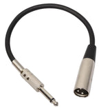 Maxbell 2x6.35 Stereo Audio Male to 3-pin XLR Male Cord for Musical Instrument Parts