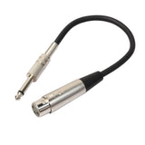 Maxbell 2x1/4 TRS Audio Male to 3-pin XLR Female Cord for Musical Instrument Parts