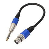 Maxbell 4x6.35 Stereo Audio Male to 3-pin XLR Female Cord for Musical Instrument Parts