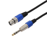 Maxbell 5x6.35 Stereo Audio Male to 3-pin XLR Female Cord for Musical Instrument Parts