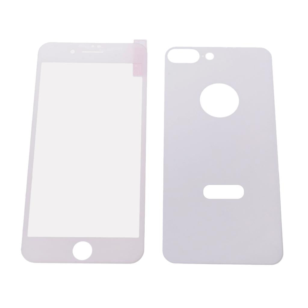 Maxbell Maxbell 5D Full Curved Temper Glass Screen Protector for iPhone 8+,(Front+Back) White