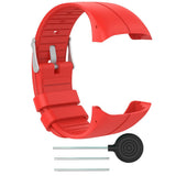 Maxbell 2xSilicone Wrist Band Replacement Strap for Polar M400 M430 Smart Watch Red