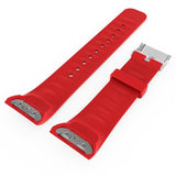 Maxbell Maxbell Silicone Gel Wrist Band Replacement Strap for Samsung Gear Fit2 Watch Red