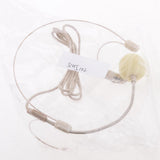 Maxbell 2xDouble Ear Hook Wired Headset Headworn Microphone Beige XLR 4Pin