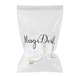 Maxbell 2xDouble Ear Hook Wired Headset Headworn Microphone Beige 3.5mm Right Angle