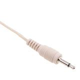 Maxbell 4xDual Ear Hook Wired Headset Headworn Microphone Beige 3.5mm Straight Angle