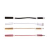 Maxbell 2 X Type C to 3.5mm Headphone Jack Adapter Converter for Moto Z / Le 2 Black