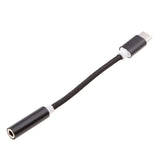 Maxbell 2 X Type C to 3.5mm Headphone Jack Adapter Converter for Moto Z / Le 2 Black