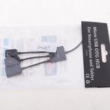 Maxbell 2x3in1 Male to Female Micro USB2.0 Power Charging Host OTG Hub Cable Adapter