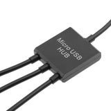 Maxbell 2x3in1 Male to Female Micro USB2.0 Power Charging Host OTG Hub Cable Adapter