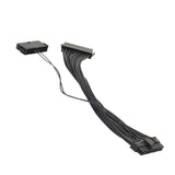 Maxbell 3x24PIN 20+4 Dual PSU Multiple Power Supply Splitter Adapter 30cm Cable Cord