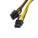 Maxbell 4x6Pin Female to 2x 8Pin (6+2) Male PCI Express Power Adapter Y Splitter Cable