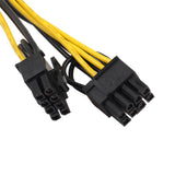 Maxbell 5x6Pin Female to 2x 8Pin (6+2) Male PCI Express Power Adapter Y Splitter Cable