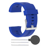 Maxbell Maxbell Silicone Wrist Band Replacement Strap for Polar V800 GPS Sport Watch Blue
