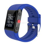 Maxbell Maxbell Silicone Wrist Band Replacement Strap for Polar V800 GPS Sport Watch Blue