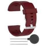 Maxbell Maxbell Silicone Wrist Band Replacement Strap for Polar V800 GPS Sport Watch DarkRed