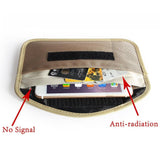 Maxbell 2xCell Phone Anti-Tracking Anti-Spying GPS RFID Signal Blocker Pouch Bag Khaki