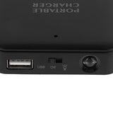 Maxbell 8xUniversal 4x AA Battery USB Travel Emergency Charger For Phones MP3 Black