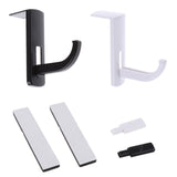 Maxbell 5x2 Pieces Headphone Headset Hanger Holder Wall PC Monitor Stand Hook Sticky
