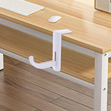 Maxbell 5x2 Pieces Headphone Headset Hanger Holder Wall PC Monitor Stand Hook Sticky