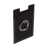 Maxbell 2 Pcs PU Leather Cell Phone Card Holder with Ring Stand Sticker Adhesive