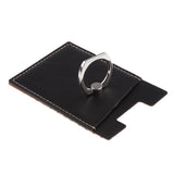 Maxbell 2 Pcs PU Leather Cell Phone Card Holder with Ring Stand Sticker Adhesive