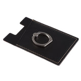 Maxbell 2 Pcs PU Leather Cell Phone Card Holder with Ring Stand Sticker Adhesive