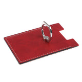 Maxbell 2 Pcs PU Leather Cell Phone Card Holder with Ring Stand Sticker Adhesive