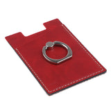 Maxbell 2 Pcs PU Leather Cell Phone Card Holder with Ring Stand Sticker Adhesive