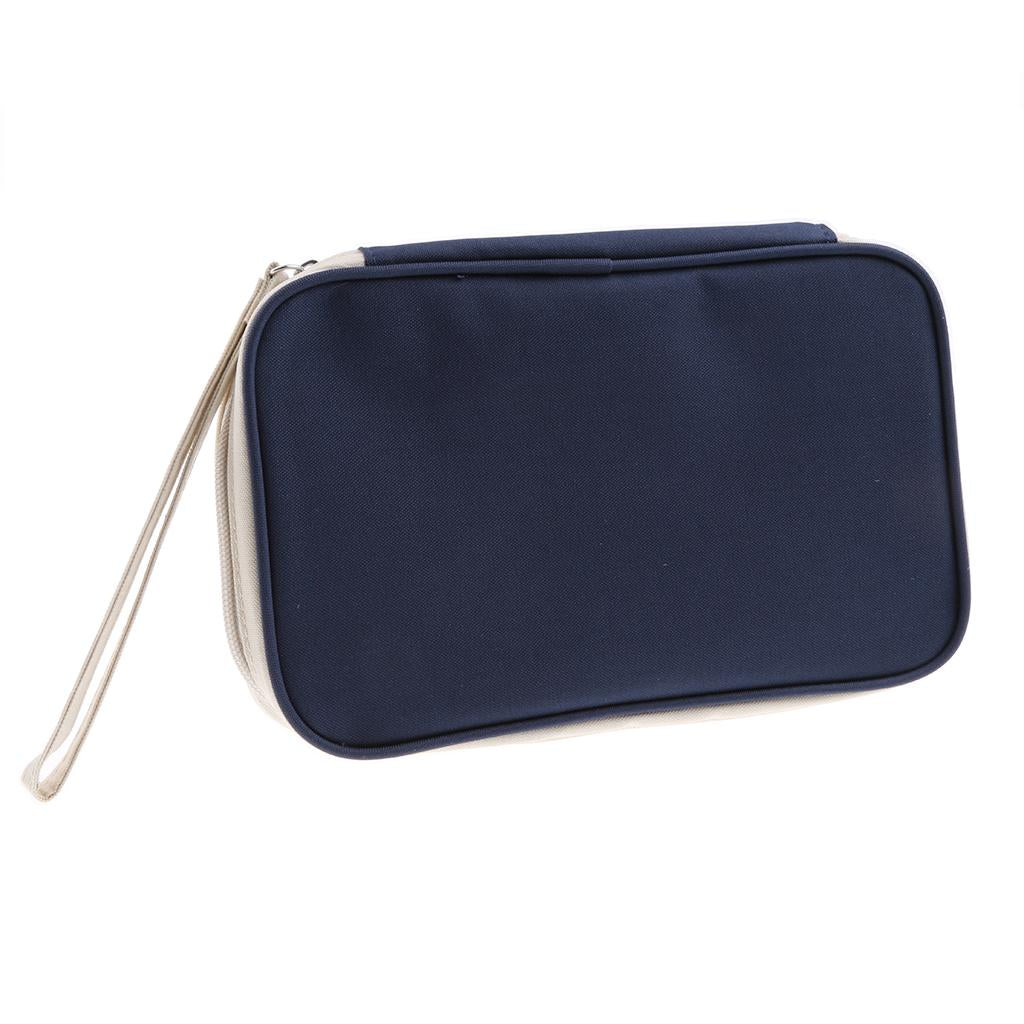 Maxbell Maxbell Canvas Travel Passport ID Card Cover Holder Case Protector Organizer Bag