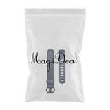 Maxbell 2xTPE Replacement Wristband Watch Band Strap Sport for Ft Alta HR Blue Small