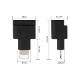 Maxbell 4xMale to Female Extension Charger Video Audio Adapter for iPhone 5 6 7 8 X