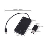 Maxbell 4x4 Port Micro USB OTG Hub Host Charging Cable Adapter Card Reader For Android