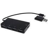 Maxbell 4x4 Port Micro USB OTG Hub Host Charging Cable Adapter Card Reader For Android