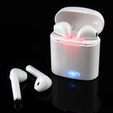 Maxbell 2 Pcs TWS i7 Wireless Bluetooth 4.1 HeadPhones Stereo Earbud W/ Charger Box