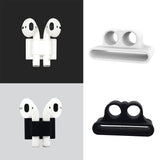 Maxbell 2 XSilicone Case Belt Holder Portable Anti-lost Strap for Apple AirPod White