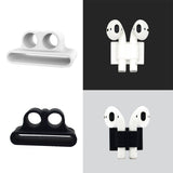 Maxbell 2 XSilicone Case Belt Holder Portable Anti-lost Strap for Apple AirPod White
