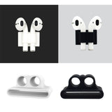 Maxbell 2 XSilicone Case Belt Holder Portable Anti-lost Strap for Apple AirPod White
