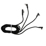 Maxbell 59" 3 in 1 Multi USB Charger Cable Adapter for iPhone Android Huawei Black