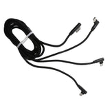 Maxbell 59" 3 in 1 Multi USB Charger Cable Adapter for iPhone Android Huawei Black
