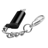 Maxbell 5xType C Adapter with Keychain Charger to Micro USB Converter Connector Black