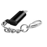 Maxbell 5xType C Adapter with Keychain Charger to Micro USB Converter Connector Black