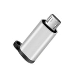 Maxbell 4xType C Adapter with Keychain Charger to Micro USB Converter Connector Silver