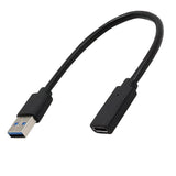 Maxbell 2xTYPE-C Female to USB 3.0 Male Extension Converter Cable Super Speed transfer