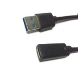 Maxbell 2xTYPE-C Female to USB 3.0 Male Extension Converter Cable Super Speed transfer
